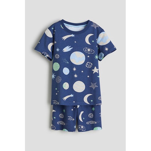 H & M - Bawełniana piżama z nadrukiem - Niebieski ze sklepu H&M w kategorii Piżamy dziecięce - zdjęcie 169992517