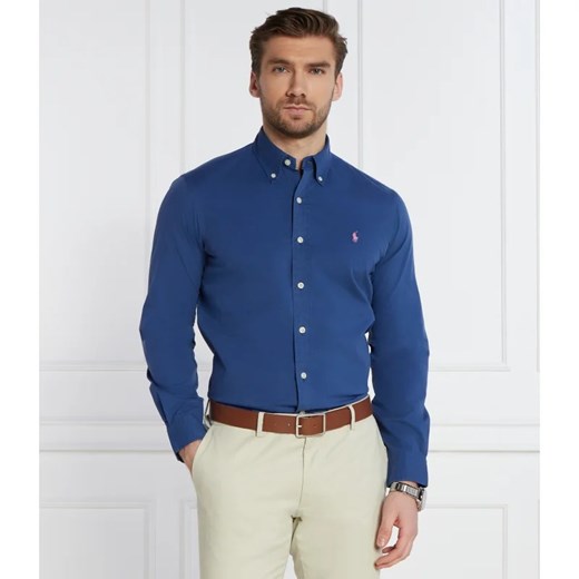 Koszula męska Polo Ralph Lauren z kołnierzykiem button down bawełniana casual 