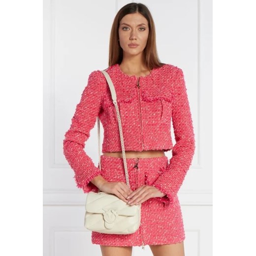 Kopertówka Pinko beżowa na ramię elegancka matowa