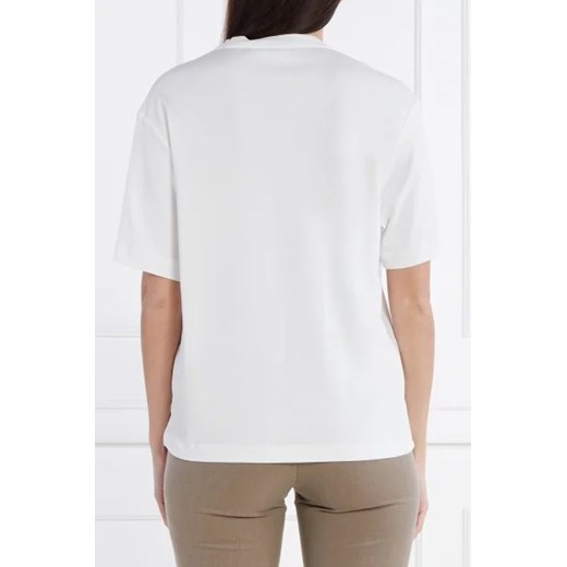 Bluzka damska Calvin Klein z krótkim rękawem biała na lato 