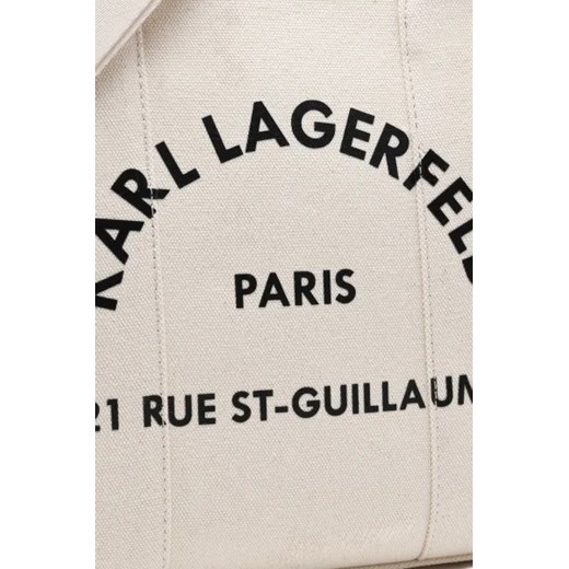 Shopper bag Karl Lagerfeld mieszcząca a6 wakacyjna matowa na ramię 