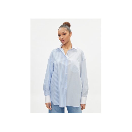 Replay Koszula W2136 .000.10338 Niebieski Comfort Fit ze sklepu MODIVO w kategorii Koszule damskie - zdjęcie 169995745