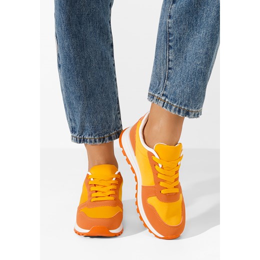 Pomarańczowe sneakersy damskie Jessira ze sklepu Zapatos w kategorii Buty sportowe damskie - zdjęcie 169996907