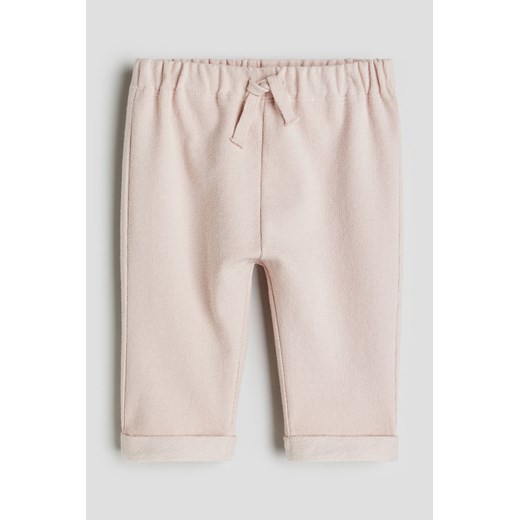 H & M - Joggersy frotte - Różowy ze sklepu H&M w kategorii Spodnie i półśpiochy - zdjęcie 169997206