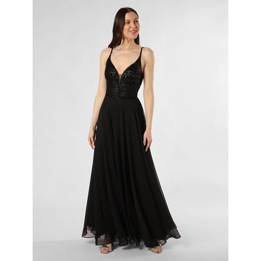 Hey Kyla Damska sukienka wieczorowa Kobiety Szyfon czarny jednolity ze sklepu vangraaf w kategorii Sukienki - zdjęcie 170000209