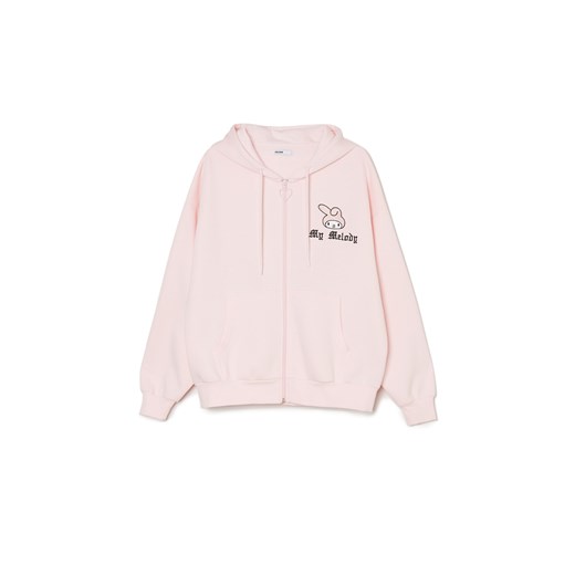 Cropp - Różowa bluza z uszami My Melody - różowy ze sklepu Cropp w kategorii Bluzy damskie - zdjęcie 170001435