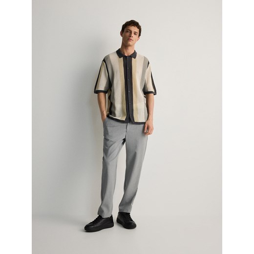 Reserved - Spodnie chino slim fit - jasnoszary ze sklepu Reserved w kategorii Spodnie męskie - zdjęcie 170002395