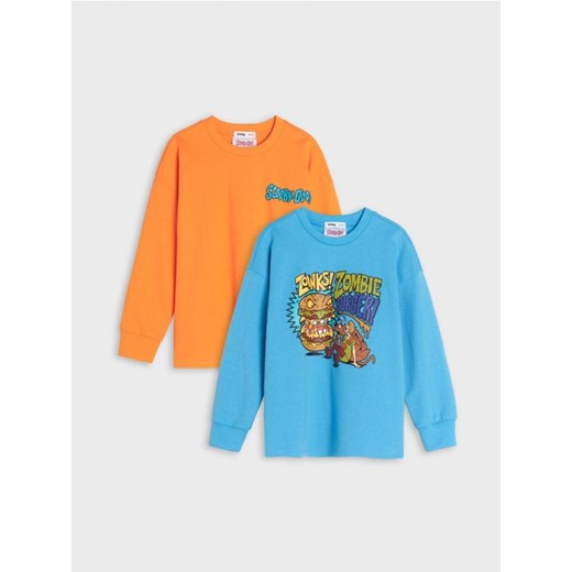 Sinsay - Bluzy Scooby- Doo 2 pack - pomarańczowy ze sklepu Sinsay w kategorii T-shirty chłopięce - zdjęcie 170003407