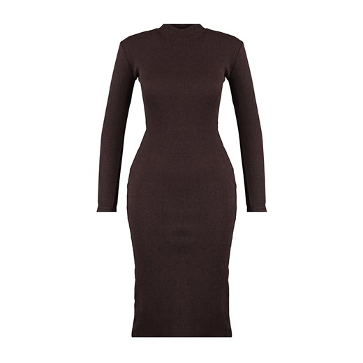 trendyol Sukienka w kolorze brązowym ze sklepu Limango Polska w kategorii Sukienki - zdjęcie 170007526