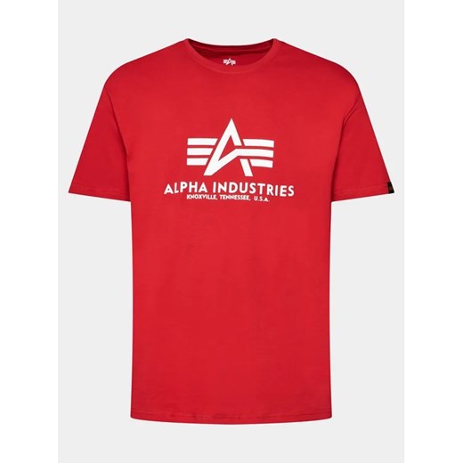 Alpha Industries T-Shirt Basic 100501 Czerwony Regular Fit Alpha Industries XXL MODIVO