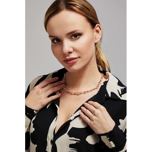 Naszyjnik typu łańcuch w kolorze złota ONE SIZE okazja Moodo.pl