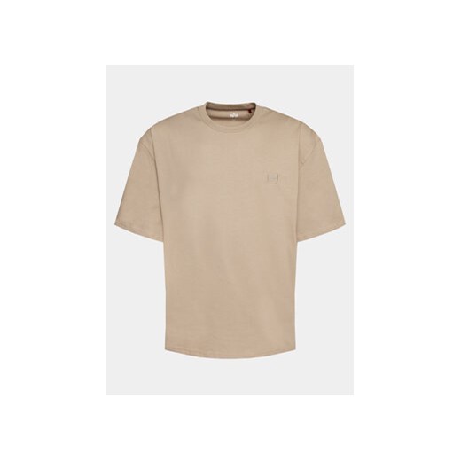 Alpha Industries T-Shirt Essentials 146504 Beżowy Relaxed Fit ze sklepu MODIVO w kategorii T-shirty męskie - zdjęcie 170022586