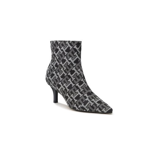 Tommy Hilfiger Botki Pointy Heel Boot Denim FW0FW06901 Granatowy Tommy Hilfiger 40 MODIVO okazja
