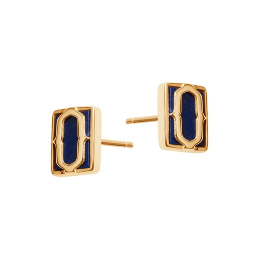 Kolczyki złote z lapis lazuli - Nomad ze sklepu YES.pl w kategorii Kolczyki - zdjęcie 170023458