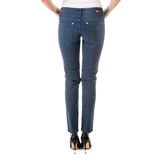 Jeansy Levi's Low Demi Curve Skinny "Midnight Fog" be-jeans  łatki