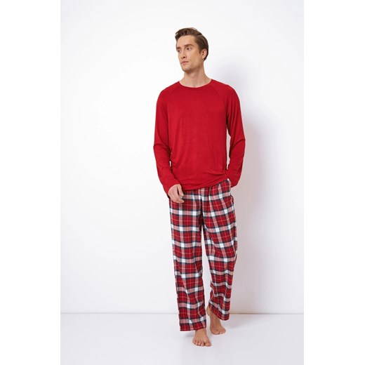 Piżama męska Max Aruelle czerwona ze sklepu piubiu_pl w kategorii Piżamy męskie - zdjęcie 170029978