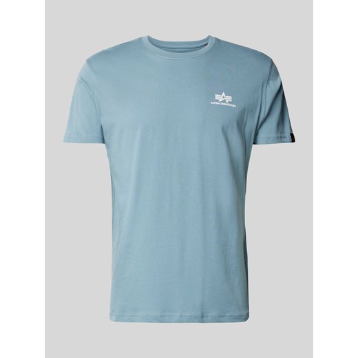 T-shirt z nadrukiem z logo model ‘BASIC’ ze sklepu Peek&Cloppenburg  w kategorii T-shirty męskie - zdjęcie 170037768
