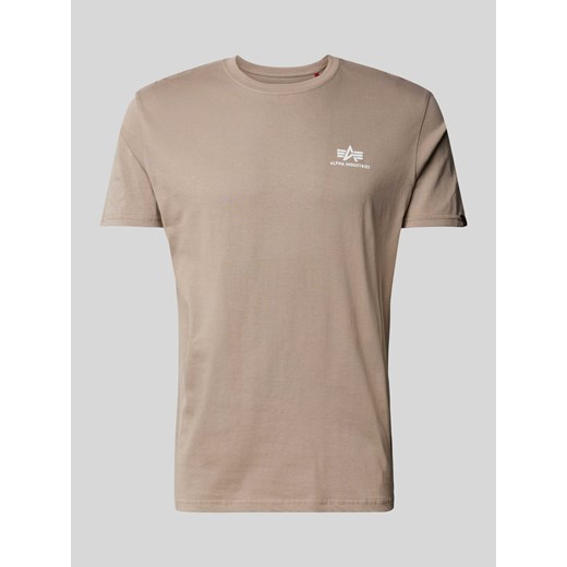 T-shirt z nadrukiem z logo model ‘BASIC’ ze sklepu Peek&Cloppenburg  w kategorii T-shirty męskie - zdjęcie 170037845