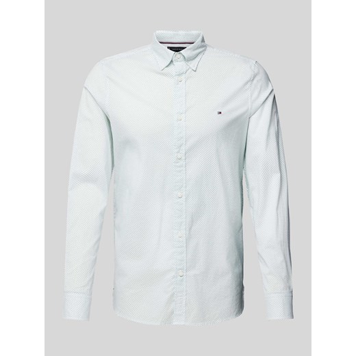 Koszula casualowa o kroju slim fit we wzory na całej powierzchni ze sklepu Peek&Cloppenburg  w kategorii Koszule męskie - zdjęcie 170038227