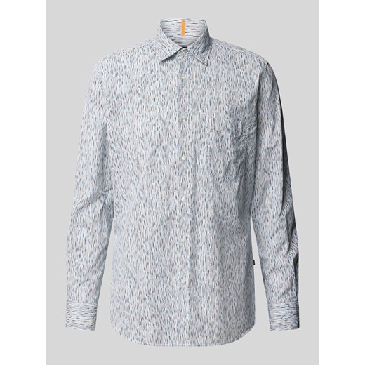 Koszula casualowa o kroju regular fit ze wzorem na całej powierzchni model ‘Remiton’ ze sklepu Peek&Cloppenburg  w kategorii Koszule męskie - zdjęcie 170038248