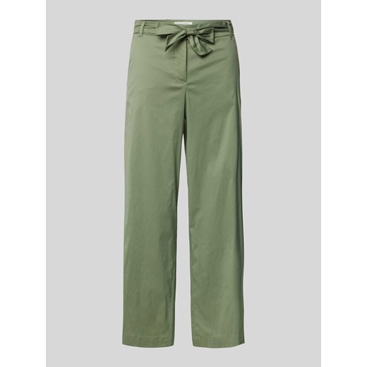 Spodnie typu paperbag o skróconym kroju regular fit ze sklepu Peek&Cloppenburg  w kategorii Spodnie damskie - zdjęcie 170038937