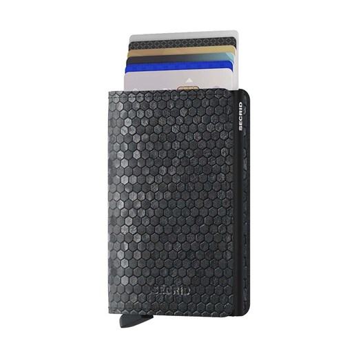 Secrid portfel skórzany Slimwallet Hexagon Black kolor czarny Secrid One Size PRM