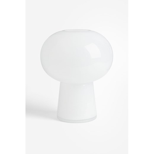 H & M - Wazon z błyszczącego szkła - Biały ze sklepu H&M w kategorii Wazony - zdjęcie 170039686