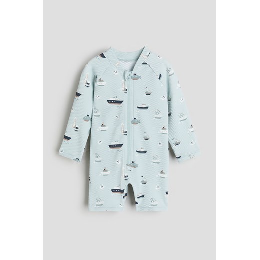H & M - Kostium kąpielowy UPF 50 - Turkusowy ze sklepu H&M w kategorii Odzież dla niemowląt - zdjęcie 170039829
