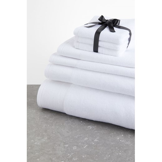 H & M - Ręcznik do twarzy z bawełnianej frotté 3-pak - Biały ze sklepu H&M w kategorii Ręczniki - zdjęcie 170039966