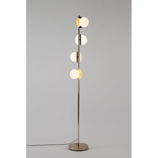 H & M - Lampa podłogowa z dyskiem opalowym - Złoty ze sklepu H&M w kategorii Lampy podłogowe - zdjęcie 170040205