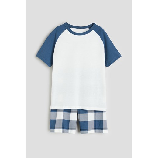 H & M - Piżama z bawełnianego dżerseju - Niebieski H & M 140 (8-10Y) H&M