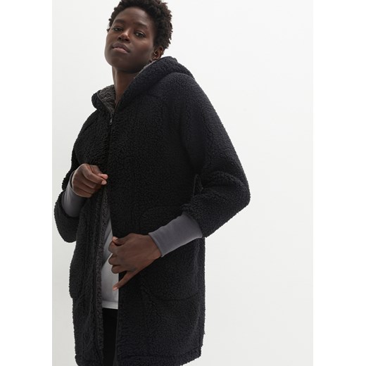 Bluza rozpinana z polaru baranka, oversized 44/46 bonprix