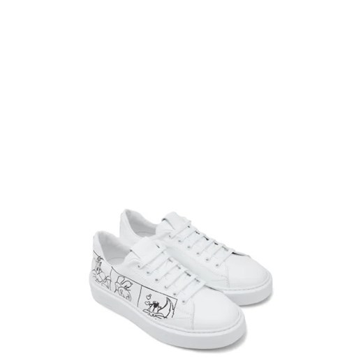 Iceberg Skórzane sneakersy Iceberg 41 promocyjna cena Gomez Fashion Store