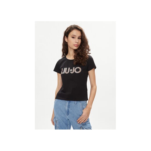 Liu Jo T-Shirt VA4105 JS003 Czarny Regular Fit ze sklepu MODIVO w kategorii Bluzki damskie - zdjęcie 170045028