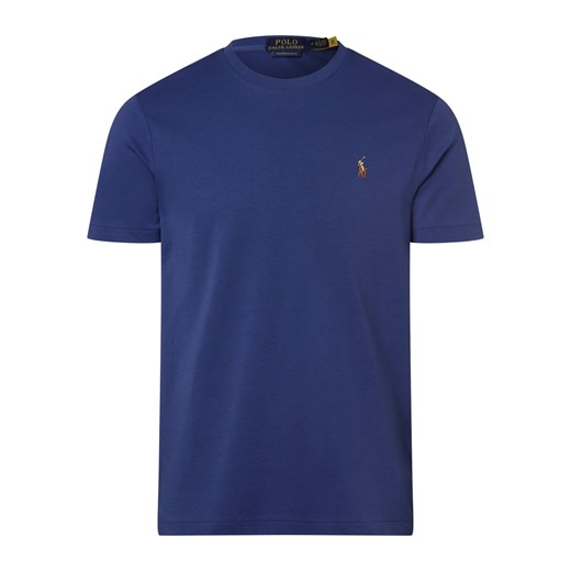 Polo Ralph Lauren T-shirt męski Mężczyźni Bawełna błękit królewski jednolity ze sklepu vangraaf w kategorii T-shirty męskie - zdjęcie 170049046