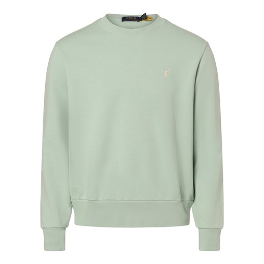 Polo Ralph Lauren Męska bluza nierozpinana Mężczyźni Bawełna miętowy jednolity ze sklepu vangraaf w kategorii Bluzy męskie - zdjęcie 170049068