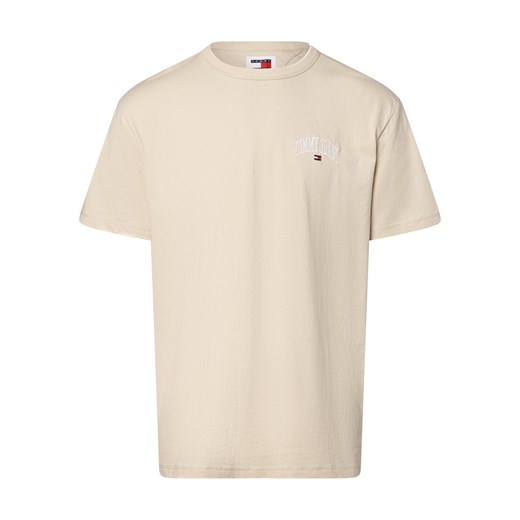 Tommy Jeans Koszulka męska Mężczyźni Bawełna piaskowy jednolity ze sklepu vangraaf w kategorii T-shirty męskie - zdjęcie 170049116