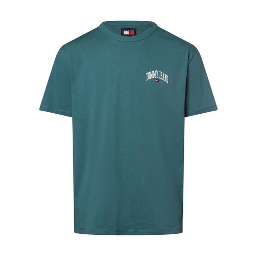 Tommy Jeans Koszulka męska Mężczyźni Bawełna petrol jednolity ze sklepu vangraaf w kategorii T-shirty męskie - zdjęcie 170049118