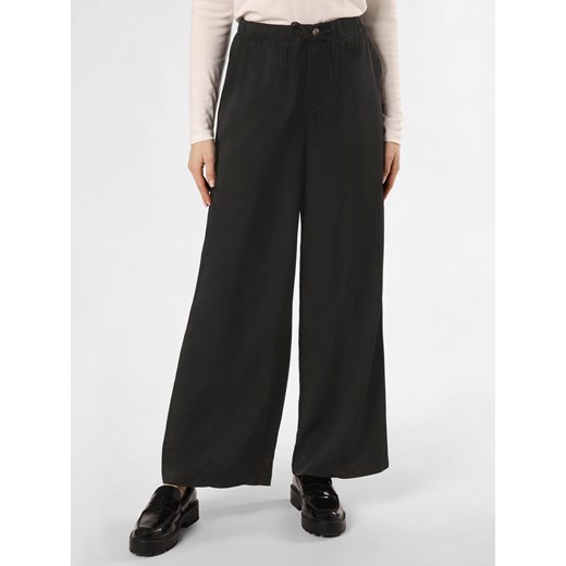 Marie Lund Spodnie Kobiety czarny jednolity ze sklepu vangraaf w kategorii Spodnie damskie - zdjęcie 170049376