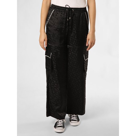 Liu Jo Collection Damskie spodnie 2 w 1 Kobiety czarny wzorzysty ze sklepu vangraaf w kategorii Spodnie damskie - zdjęcie 170049426