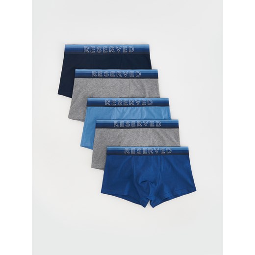 Reserved - 5 pack bokserek Classic - niebieski ze sklepu Reserved w kategorii Majtki męskie - zdjęcie 170052245