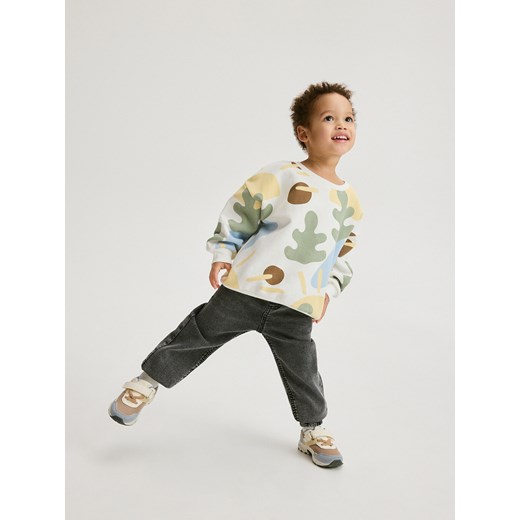 Reserved - Bluza oversize - złamana biel ze sklepu Reserved w kategorii Bluzy i swetry - zdjęcie 170052528