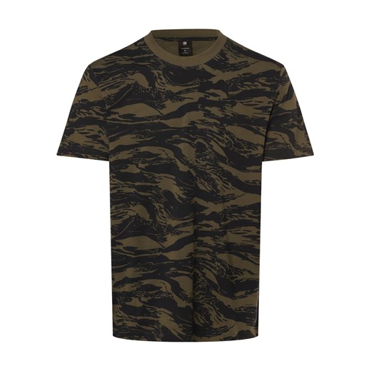 G-Star RAW Koszulka męska Mężczyźni Bawełna czarny wzorzysty ze sklepu vangraaf w kategorii T-shirty męskie - zdjęcie 170055987