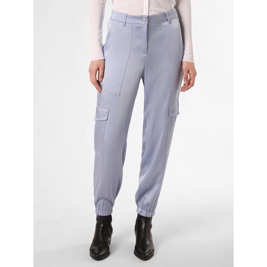 Cambio Spodnie - Check Kobiety Bawełna jasnoniebieski jednolity ze sklepu vangraaf w kategorii Spodnie damskie - zdjęcie 170056008