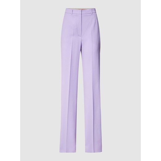 Spodnie materiałowe o kroju slim fit w kant model ‘AGAMI’ ze sklepu Peek&Cloppenburg  w kategorii Spodnie damskie - zdjęcie 170056516