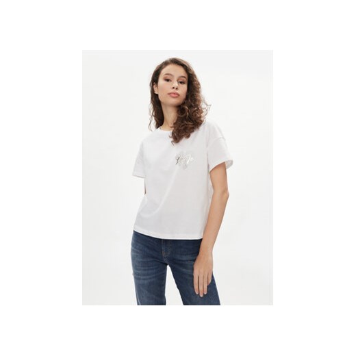 Liu Jo T-Shirt VA4156 JS923 Biały Relaxed Fit ze sklepu MODIVO w kategorii Bluzki damskie - zdjęcie 170057248