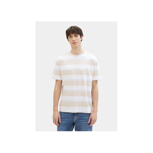 Tom Tailor Denim T-Shirt 1040844 Beżowy Relaxed Fit ze sklepu MODIVO w kategorii T-shirty męskie - zdjęcie 170057406