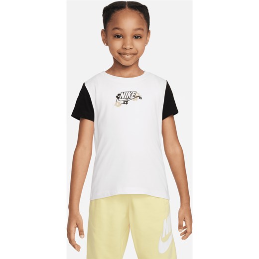 T-shirt z nadrukiem dla małych dzieci Nike „Your Move”. - Biel ze sklepu Nike poland w kategorii Bluzki dziewczęce - zdjęcie 170057487