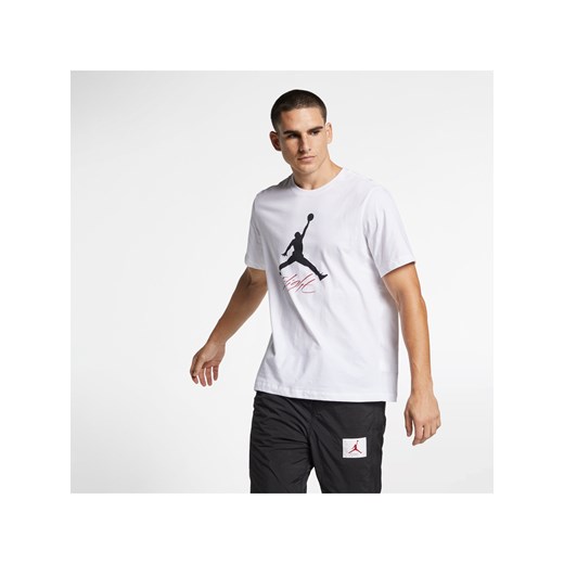 T-shirt męski Jordan Jumpman Flight - Biel ze sklepu Nike poland w kategorii T-shirty męskie - zdjęcie 170057649