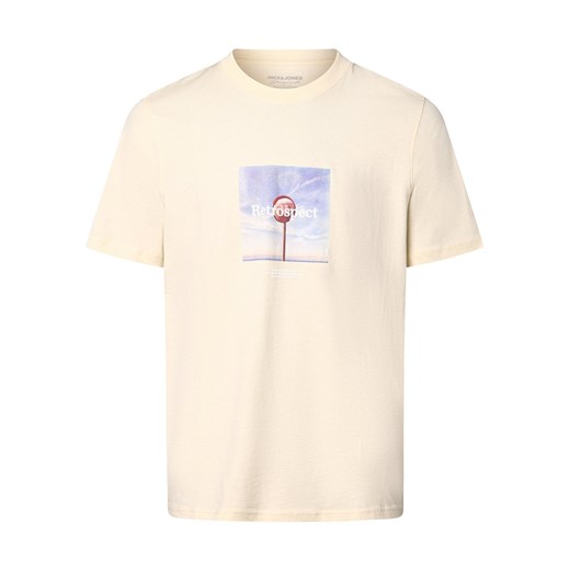 Jack & Jones Koszulka męska - JORLafayette Mężczyźni Bawełna piaskowy nadruk ze sklepu vangraaf w kategorii T-shirty męskie - zdjęcie 170058539